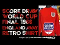 Score Draw World Cup Final 1966 England Away Retro Shirt