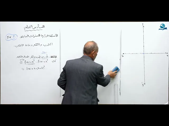 ⁣رياضيات السادس العلمي - الفصل الثالث - ألاسئله الوزارية الخارجية ج54
