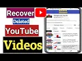 How To Recover YouTube Deleted s Restore Deleted YouTube s