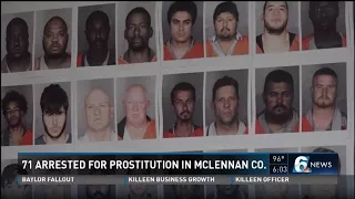 71 arrested for prostitution in McLennan Co