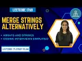 LeetCode 75 1768 Merge Strings Alternately - Optimized Solution