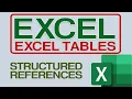 How to Use Excel Tables Structured References