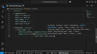 Interactive Particle Explosion Effect Pygame Python Tutorial