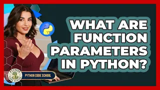What Are Function Parameters In Python - Python Code School