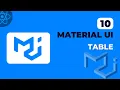React Material Ui - 10 Table In Material Ui 2023
