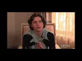 Rude interviewer makes timothee chalamet sad