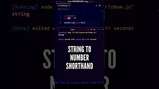 Part 2 Convert Strings to Numbers in JS - TYPE CONVERSION Shorthand