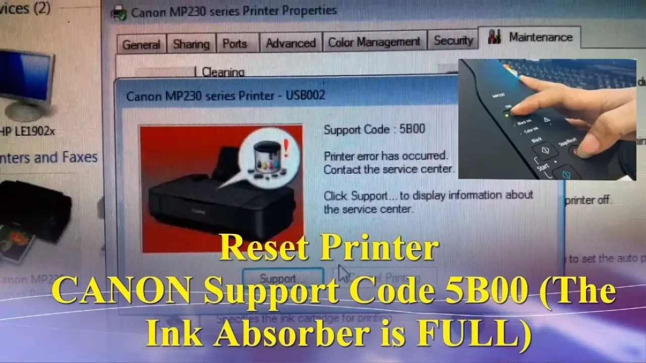 Ink Absorber Is Full Canon Ip1980 Bisabo