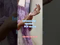 4 month baby give intramuscular injection PCV vaccine injection