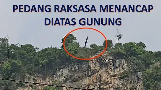 giant sword in citatah west bandung sticked into the mountain