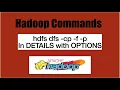 Basic FS Commands fs dfs - cp