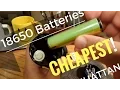 Cheapest 18650 Batteries I could find Protected and Button Top