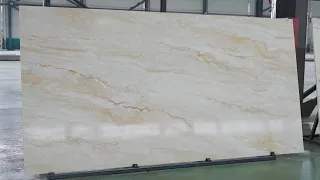Printed Quartz Stone LX2824 Gold Popular Pattern - Horizon Quartz
