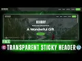 How to Create Transparent Sticky Header in Elementor Wordpress Tutorial 2025