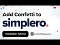 Simplero ConfettiPage com Confetti Code installation tutorial