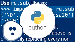 Remove characters except digits from string using Python