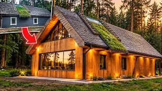 We Transformed an OLD Wooden House Into a DREAM FOREST CABIN!
