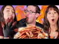 Try Guys 5 lb Spicy Seafood Mukbang ft The Food Babies
