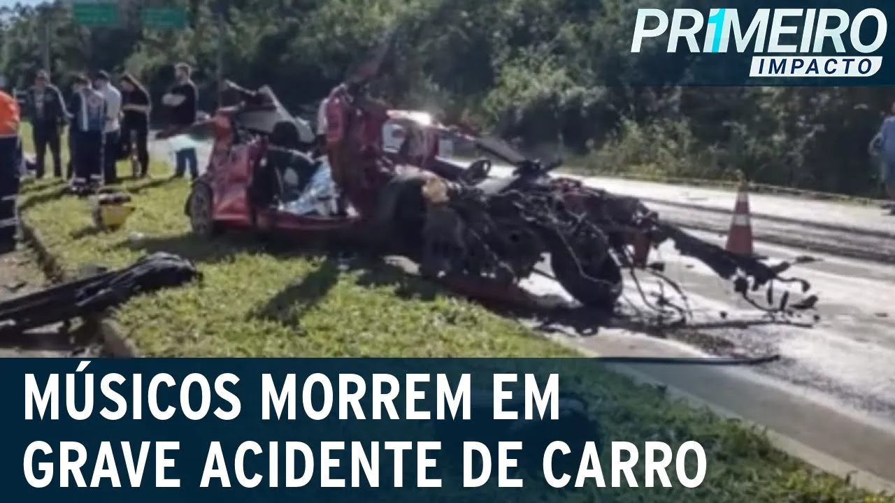RS: Trio de músicos morre a caminho de show após colisão com carreta | Primeiro Impacto (10/07/23)