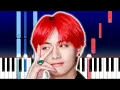 Lagu BTS V - Slow Dancing (Piano Tutorial)
