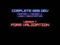 Web Dev 5 - 7 Form Validation