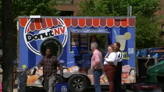 Pay-what-you-can food truck rodeo held in downtown Raleigh