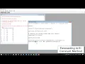How to Implement Constant Method of Forecasting in R
