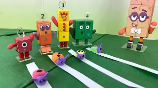 Numberblocks The Great Bug Race (Learn about Perimeters) | Keith's Toy Box