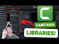 How to Use CUSTOM LIBRARIES in Camtasia Save your Intros Outros Graphics etc