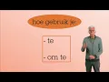 Download Lagu Niveau A2/B1/B2: hoe gebruik je ‘ te’ en ‘om te ‘