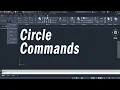 CIRCLE COMMANDS IN AutoCAD