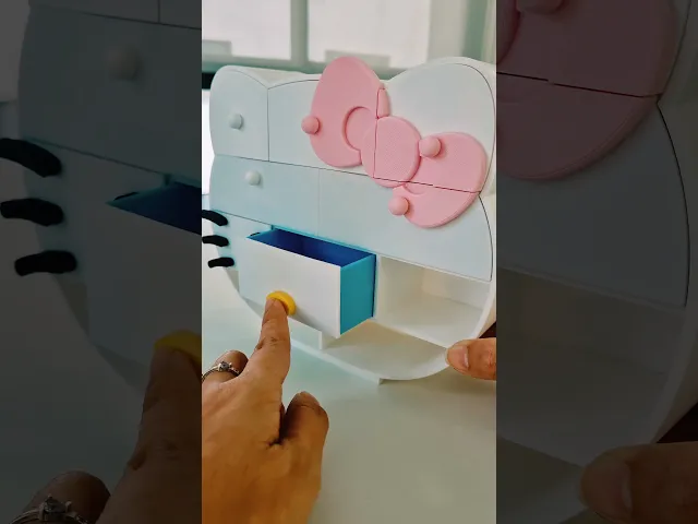 Hello Kitty Drawer Organizer – 10 Drawer Storage System video thumbnail