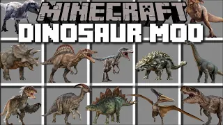 DINOSAUR ZOO MOD with SECURITY POLICE MOD / DANGEROUS MONSTERS IN OUR WORLD !! Minecraft Mods