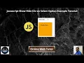 Javascript Show Hide Div on Select Option Example Tutorial Article Demo Online Web Tutor