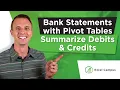 How To Analyze Bank Statements Fast With Pivot Tables - Calculated Fields Custom Form