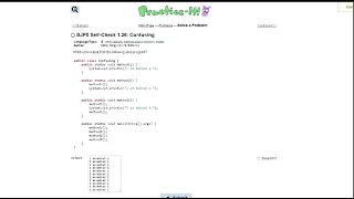 Java Practice-it Introduction to Java Programming Self-Check 1 26 Confusing