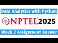 Nptel Data Analytics with Python Week 2 Assignment Answer 2025