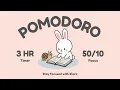 3 Hour Study with Me Pomodoro Timer Deep Focus Lofi Music