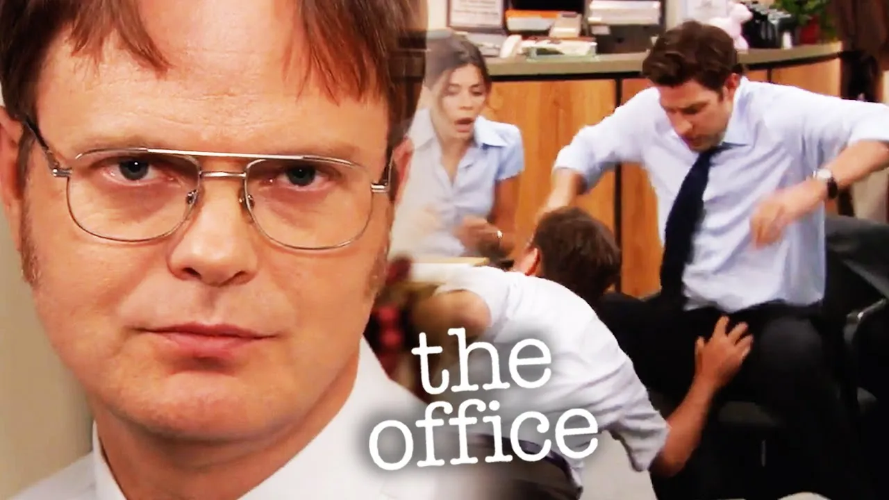 Dwight Grabs Jim's Junk - The Office US