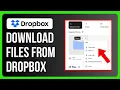 How to Download Files From Dropbox to Computer