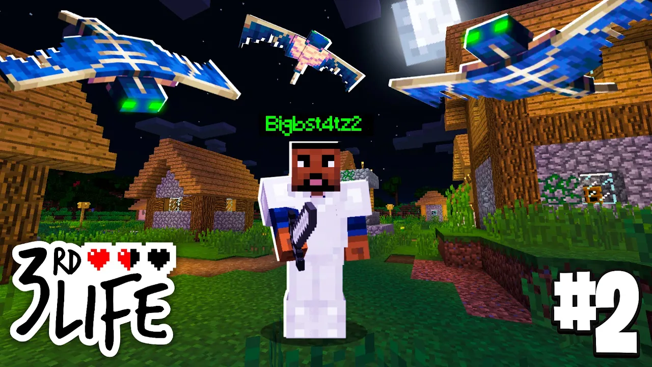 Watch "PHANTOM OF THE NIGHT!l Minecraft 3rd Life SMP l EP.2" on YouTube