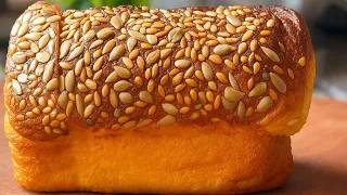 Pain Sans Farine, Sans Gluten,  Sans Four ! Recette Rapide 4 ingrédients🥖