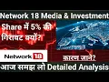 Network 18 share latest news network 18 share analysis network 18 stock news network 18 share