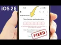 Fixed Verification Codes Cannot Be Sent To This Phone Number At This Time Apple Id iOS 26