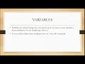 VARIABLES IN MATLAB