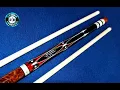 JD Custom Cues - 2012 Ebony Amboyna Burl Ivorine Mother of Pearl Dream Weaver Cue