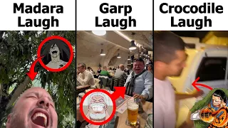 Brazilian Madara Laugh Vs Garp Laugh Vs Crocodile Laugh 