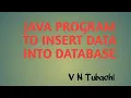 Insert data into database in Java application using netbeans by tubachi sir
