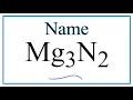 How to Write the Name for Mg3N2