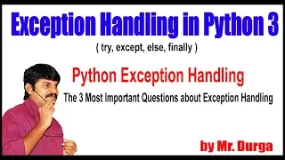 The 3 Most Important Questions about Exception Handling by Durga Sir
